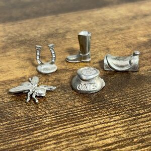 Horse-Opoly Replacement Pieces 5 Tokens Late for the Sky USA